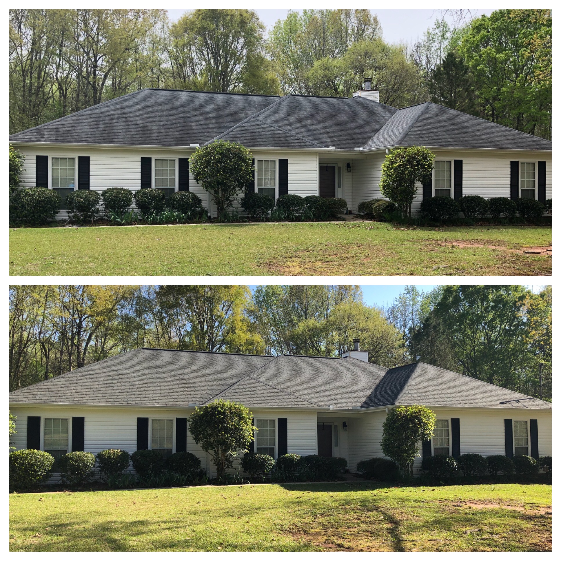 Astonishing Roof Washing Service Completed in Ladonia, AL